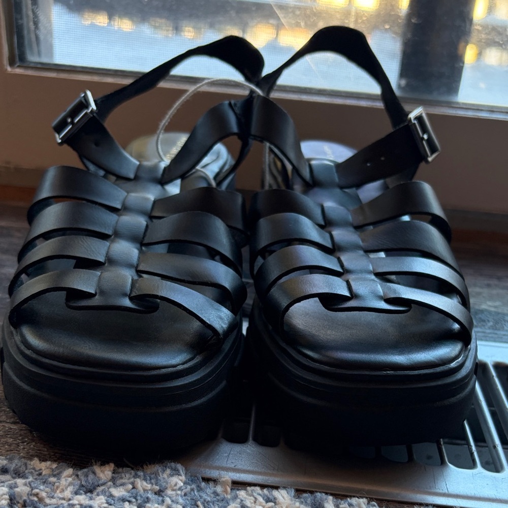 Elegant Black Strappy Sandals